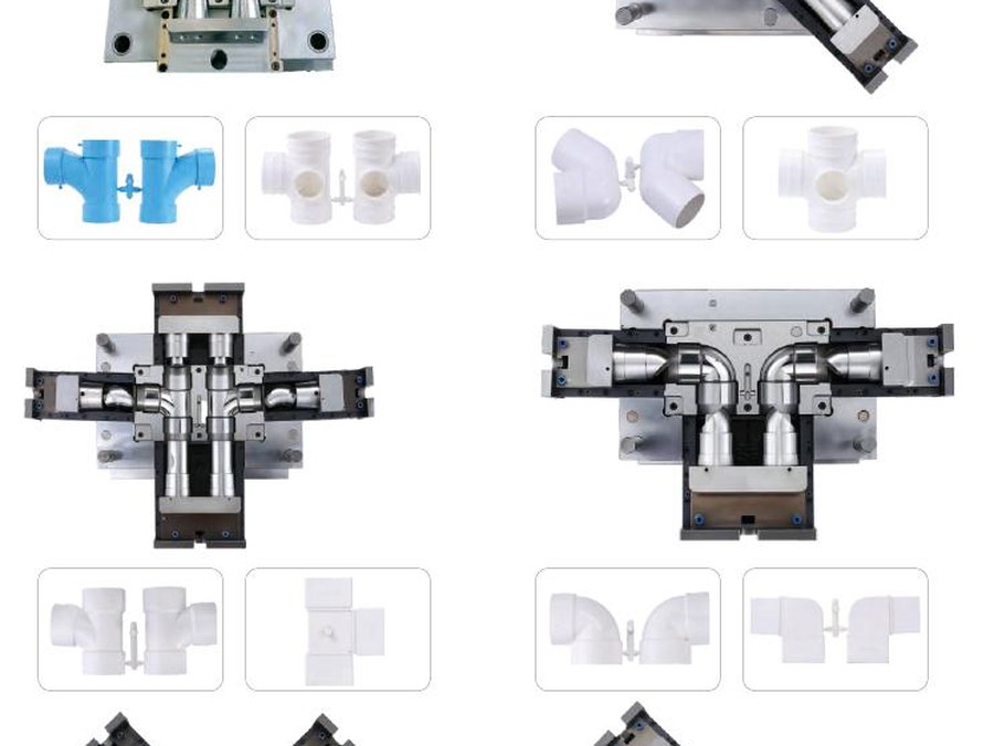 Plastic pipe fitting mould and plumbing components